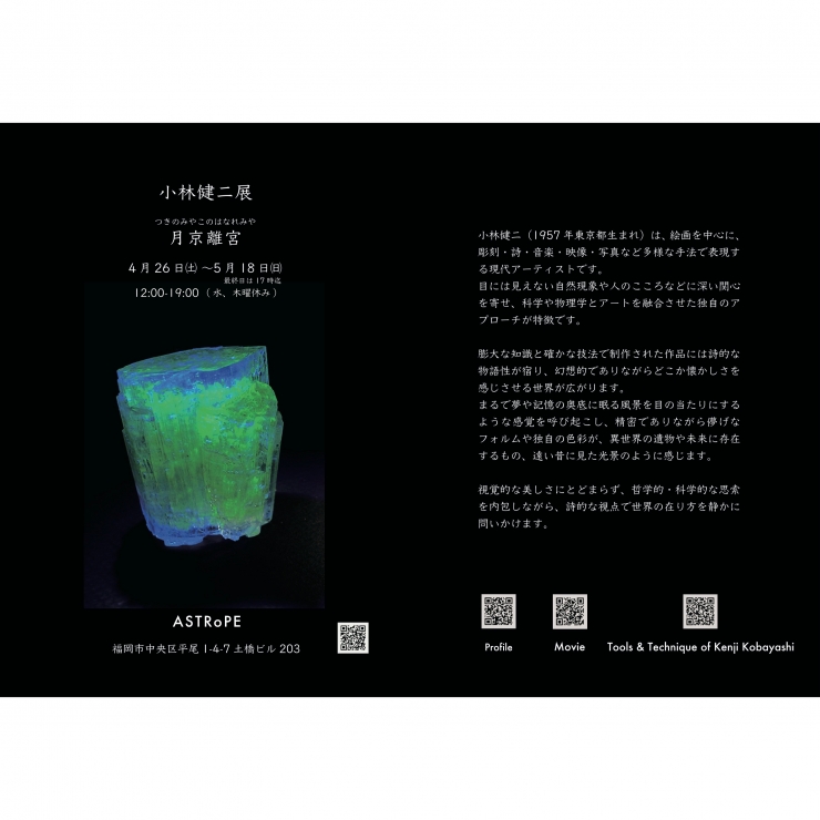 小林健二展 -月京離宮つきのみやこのはなれみや-