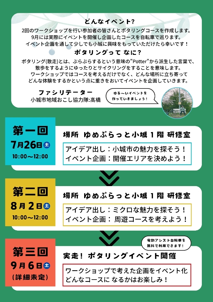 ポタリングイベント企画ワークショップ
