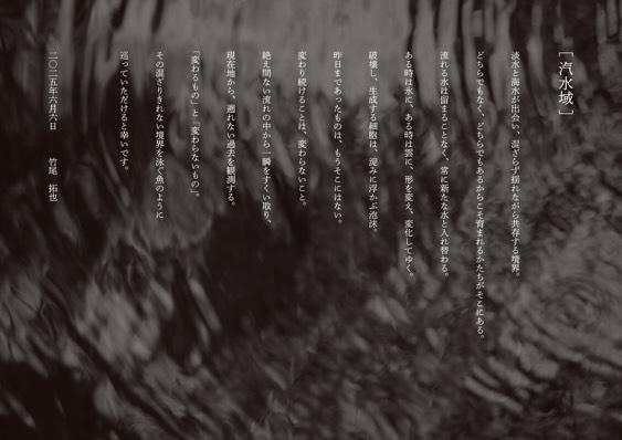 Takuya Takeo Exhibition 『 BRACKiSH WATERS 』